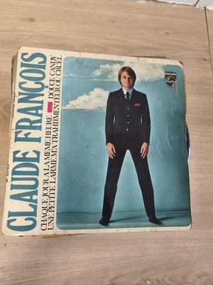 Vinyle 45T vintage Claude François Philips pochette d’origine – Chaque Jour à la