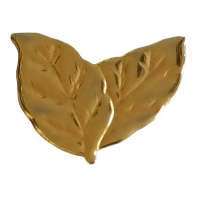 Broche vintage feuilles dorées, bijou élégant dorure, accessoire rétro
