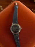 Montre homme vintage Gilles d'Arley quartz, affichage digital, bracelet noir