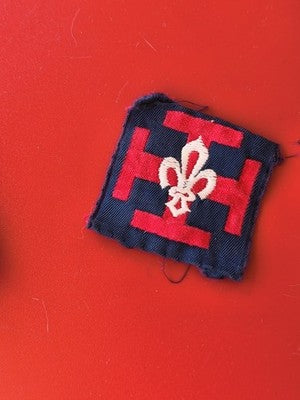 Vintage écusson de grade scout années 1970 collection insigne ancien broderie ré