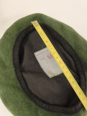 Ancien béret militaire vert Monduine Oloron 1983 vintage collection armée