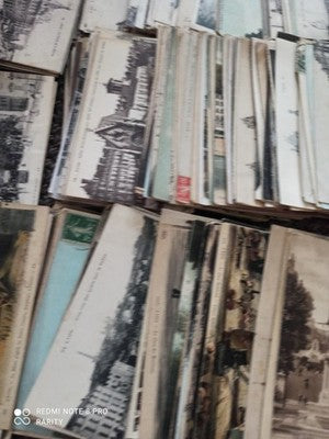 Lot Cartes Postales Anciennes Lyon XIXe-XXe Vue Ville Monument Timbres