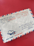 Ancienne enveloppe Vietnam oblitérée avion 1971 philatélie collection déco