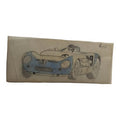 Dessin calque voiture de course Scalextric Dinky Toys plan conception 10 cm
