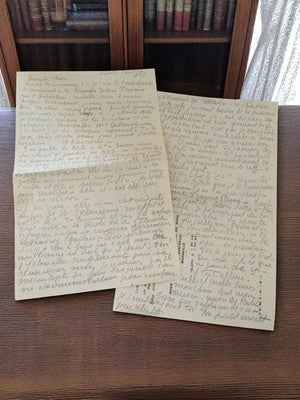 Lettre manuscrite 1939-1945 Guerre Seconde Guerre mondiale à sa femme