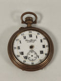 Ancienne montre de gousset Chrono Feuvrier Nancy, boîtier gravé à restaurer