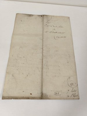 Acte manuscrit administratif 1821, timbres fiscaux, Saint-Étienne, XIXe