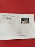 Ancienne enveloppe timbrée oblitérée Luxembourg pour collection philatélie