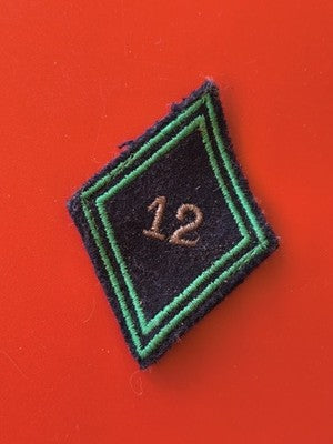 Insigne militaire losange de bras Cuirassiers armée française authentique badge