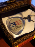Porte-clés KB Bière de Lorraine vintage publicitaire métal et plastique