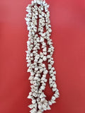 Collier ancien vintage en coquillages naturels, bijou rétro original pour collec