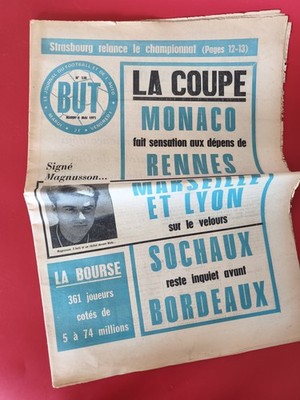 Vintage journal football ancien Olympique de Marseille Droit au But rétro collec