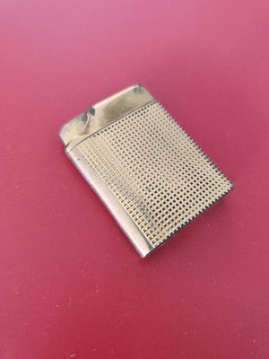 Ancien briquet vintage Silvermatch plaqué or, collection rétro, rare occasion