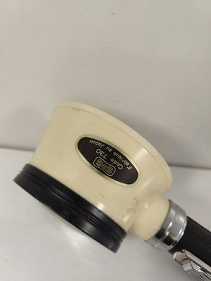Ancienne lampe loupe vintage Japan, grosse loupe éclairante rétro, poignée noire