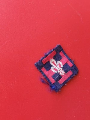 Vintage écusson scout ancien années 1970 insigne grade collection rétro France