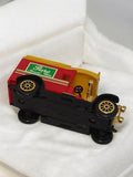 Voiture miniature vintage Pure Mineral Water rouge jaune, modèle réduit rétro dé