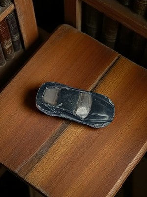 Voiture miniature Majorette vintage noire, ancien jouet métal, état usé