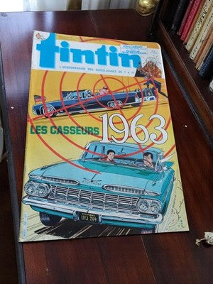 Magazine Tintin vintage 1963 Les Casseurs – ancien hebdomadaire BD collector