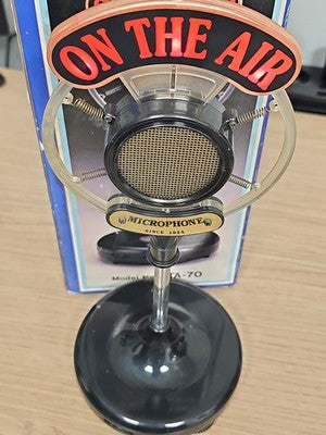 Microphone radio vintage AM/FM OTA-70 rétro déco On The Air ancien