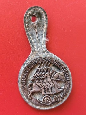 Ancien insigne militaire vintage 12e régiment de chasseurs collection armée Fran