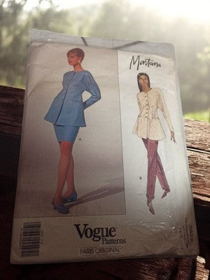 Patron couture Vogue Patterns Montana vintage Paris Original années 80 rare
