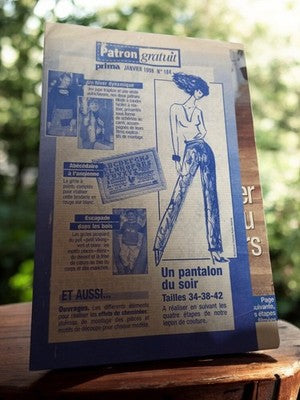 Patron couture Prima ancien 1998 pantalon soir vintage rétro tailles 34-42