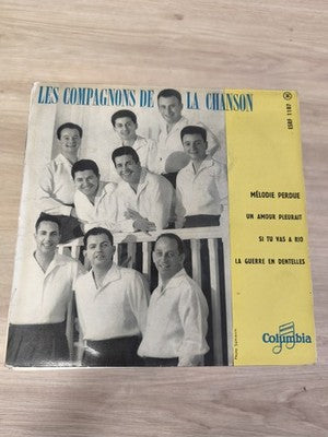 Vintage 45 tours Les Compagnons de la Chanson disque ancien rétro collection