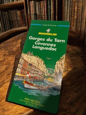 Carte routière Michelin vintage Gorges du Tarn Cévennes Languedoc rétro déco