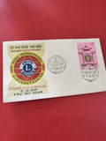 Ancienne enveloppe FDC Vietnam 1967 Lions International premier jour timbre