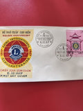 Enveloppe FDC Vietnam 1967 Lions International, premier jour, timbre Saigon vint