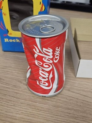 Figurine canette Coca Cola Rocking Can vintage Music World boîte d'origine