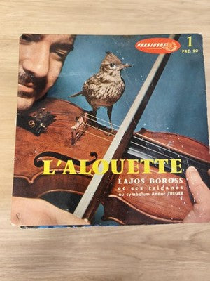 Vintage 45 tours ancien vinyle L'Alouette disque collection rétro état d'occasio
