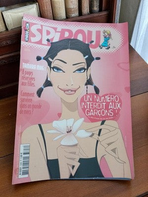 Magazine Spirou n°3396 rétro BD années 2000 couverture Tamara vintage