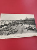 Ancienne carte postale oblitérée Bordeaux Quai de Bourgogne tramway noir et blan