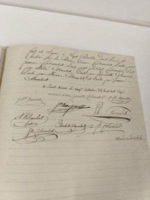 Lettre manuscrite administrative 1816, papier timbré 75 c, cachets XIXe