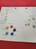 Lot vintage boutons neufs avec présentoir ancien couture française rare collecti