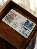 Lettre 1er jour Tunnel sous la Manche Calais FDC vintage philatélie rare