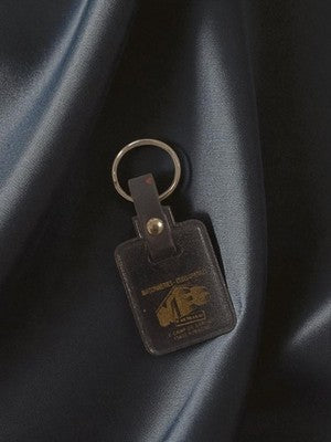 Porte-clés publicitaire ancien MES Aubagne rétro accessoire vintage maconnerie
