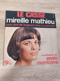 Vintage 45T Mireille Mathieu Le Casse Barclay Ennio Morricone pochette photo