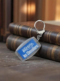 Porte-clés publicitaire vintage Kohler Les Chevaliers métal et plexi rétro