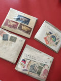 Lot ancien timbres monde vrac Asie Europe collection philatélie vintage