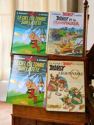 Lot 4 BD Astérix ancien vintage Dargaud Albert René Transitalique Légionnaire