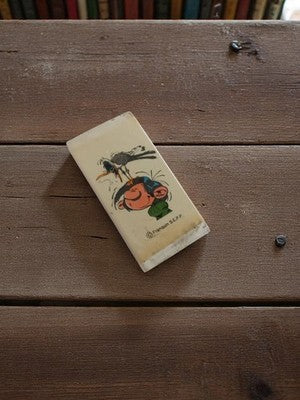 Gomme vintage Gaston Lagaffe Franquin années 60 rétro dessin animé rare