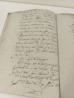 Lettre manuscrite administrative 1814, greffe civil Saint-Étienne