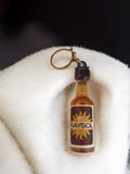 Porte-clés ancien bouteille RAYSOL publicitaire vintage rétro accessoire déco
