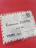 Ancienne enveloppe oblitérée 1962 Par Avion Vichy Réunion philatélie collection