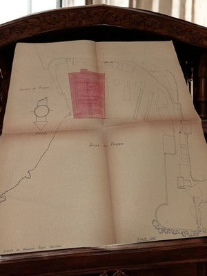 Plan ancien Marseille Pharo 1930-40 travaux publics hydraulique carte