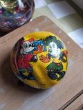 Balle vintage Mickey Disney années 80/90 jaune motif hawaïen rétro