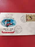 Vintage FDC Vietnam 1967 alphabétisation, enveloppe premier jour timbre Saigon