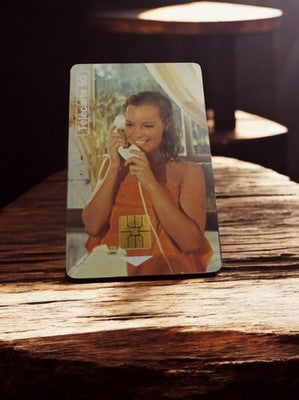 Carte téléphonique vintage Télécarte 50 puce chip phonecard années 90
